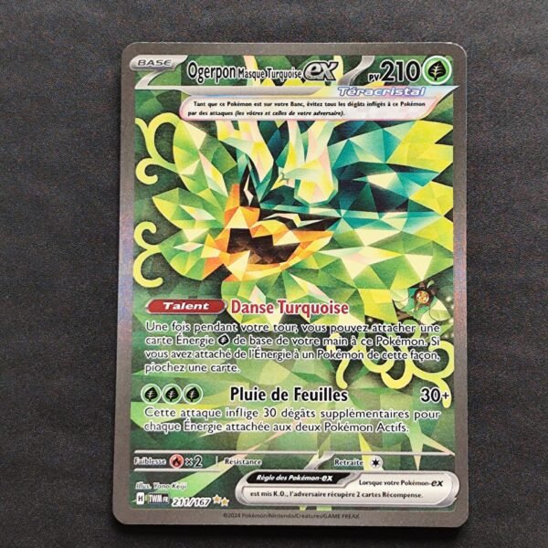 Ogerpon masque turquoise 211/167 Mascarade crépusculaire