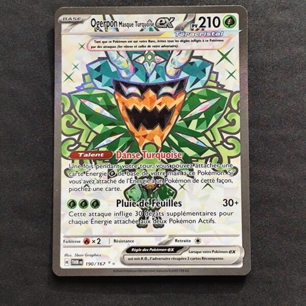 Ogerpon masque turquoise 190/167 Mascarade crépusculaire